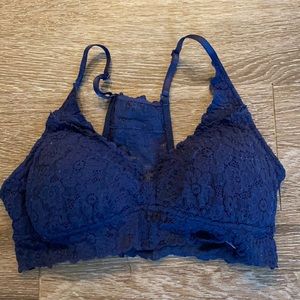 Aerie navy blue padded bralette size M